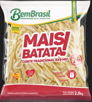 imagem de Batata Pré Frita Tradicional Mais Batata Bem Brasil 2kg